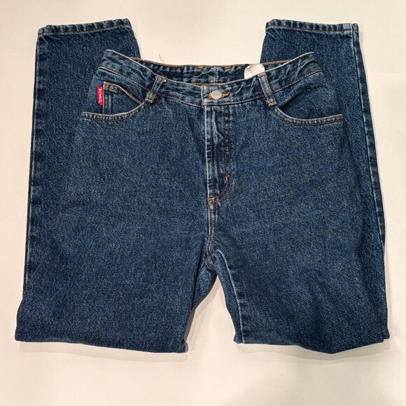 Vtg Bongo high waist dark wash mom jeans, 9R, original slim - Picture 3 of 7
